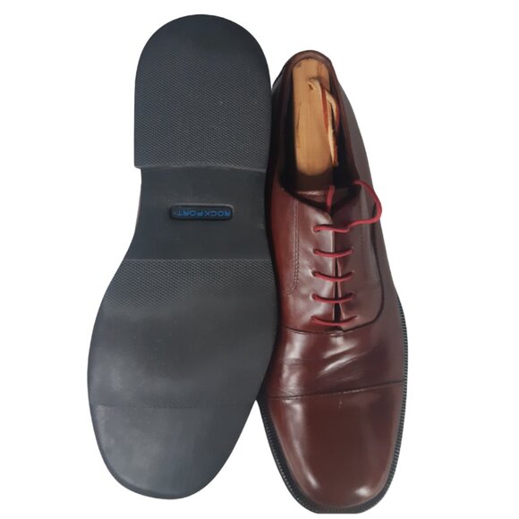Rockport SZ 12D Men's Brown Cap Toe Oxfords w/ Rubber Sole - Picture 5 of 13